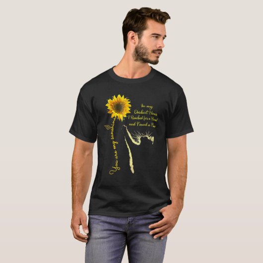 Sonnenblumenkatze in meiner dunkelsten Stunde, die T-Shirt (Vorne ganz)