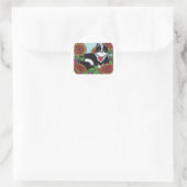 Sonnenblumenkatze Runder Aufkleber (Tasche)