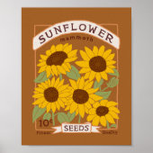 Sonnenblumenkernbesteck Poster (Vorne)