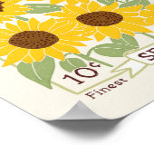 Sonnenblumenkernbesteck Poster (Ecke)