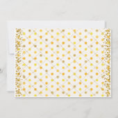 Sonnenblumenkerndusche Einladung (Rückseite)