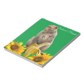Sonnenblumenkerne, Affenblume Notizblock (Rotiert)