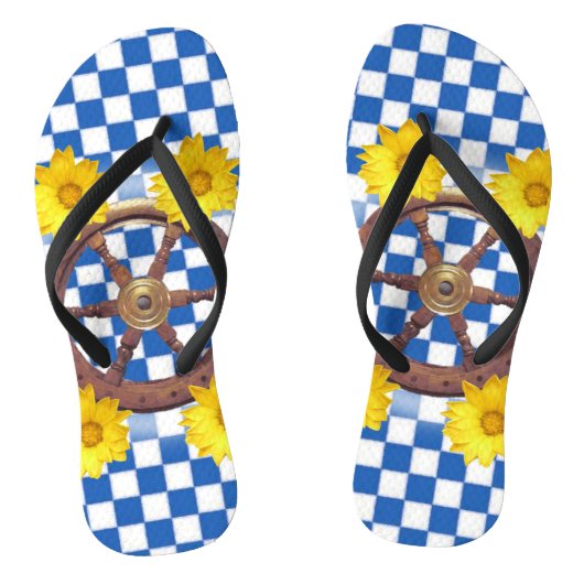 Sonnenblumenkerne Flip Flops Badesandalen (Fußbett)
