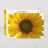 Sonnenblumenkerne Personalisiert Einladung (Vorne/Hinten)