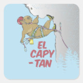 Sonnenblumenkerne Quadratischer Aufkleber (Vorderseite)