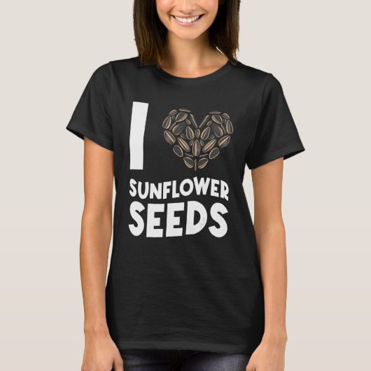 Sonnenblumenkerne Snacks Niedlich T-Shirt (Vorderseite)