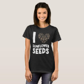 Sonnenblumenkerne Snacks Niedlich T-Shirt (Vorne ganz)