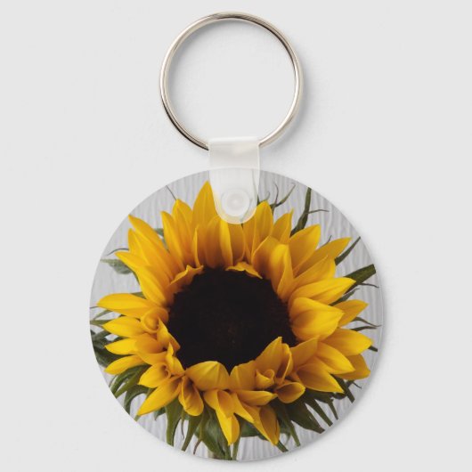 Sonnenblumenkeyring Schlüsselanhänger (Vorderseite)