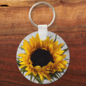 Sonnenblumenkeyring Schlüsselanhänger (Vorderseite)