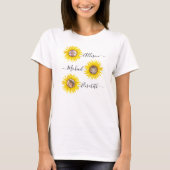Sonnenblumenkinder | Enkelkinder-Foto T-Shirt (Vorderseite)