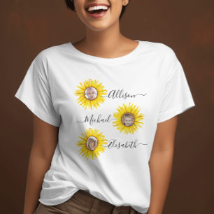 Sonnenblumenkinder Enkelkinder-Foto T-Shirt