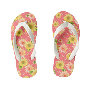 Sonnenblumenkirsche. Kid's Flip Flops Kinderbadesandalen