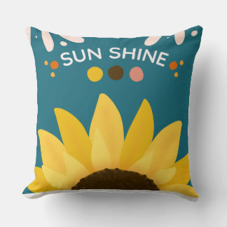 Sonnenblumenkissen – Helle Blumenverzierung Kissen
