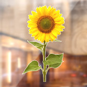 Sonnenblumenklammer für die Blume Fensteraufkleber (Blatt 2)