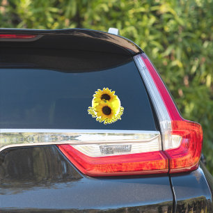 Sonnenblumenkleber Personalisiert Sonnenblumendeko Aufkleber