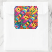 Sonnenblumenkleber Quadratischer Aufkleber (Tasche)