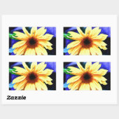 Sonnenblumenkleber Rechteckiger Aufkleber (Blatt)