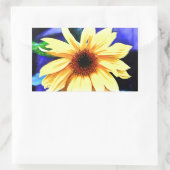 Sonnenblumenkleber Rechteckiger Aufkleber (Tasche)