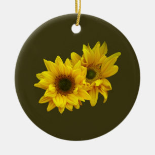 Sonnenblumenknochenarm Keramik Ornament