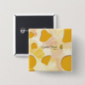 Sonnenblumenknopf Button (Vorne & Hinten)
