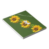 Sonnenblumenknospen, Taubenblume Notizblock (angewinkelt)