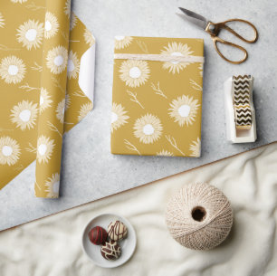 Sonnenblumenkopf-Blumenverpackungspapier Geschenkpapier