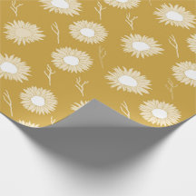 Sonnenblumenkopf-Blumenverpackungspapier