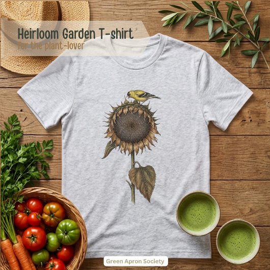 Sonnenblumenkopf Botanik Tri-Blend Shirt