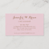 Sonnenblumenkorb Whisk Spoon Konditorei Bag Koch Visitenkarte (Rückseite)