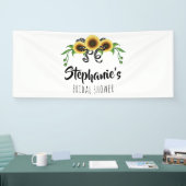 Sonnenblumenkranz-Brautparty Banner (Messe)