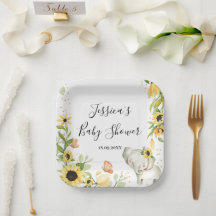 Sonnenblumenkranz Elefant Baby Shower