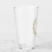 Sonnenblumenkranz mit anpassbarem Text Glas (Rechts)