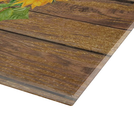 Sonnenblumenkreislauf Schneidebrett (Ecke)