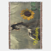 Sonnenblumenkreuz Blanket Decke (Vorderseite Vertikal)