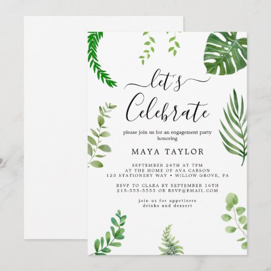 Sonnenblumenkruste Summer Party Einladung (Vorne/Hinten)