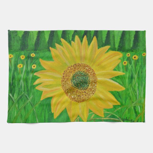 Sonnenblumenküche Handtuch (Horizontal)