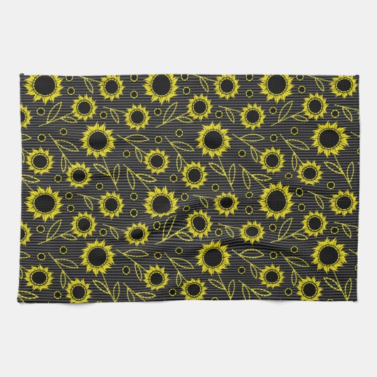 Sonnenblumenküche Handtuch (Horizontal)