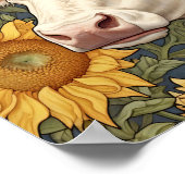 Sonnenblumenkuh Poster (Ecke)