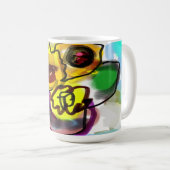 Sonnenblumenkunst cool kaffeetasse (VorderseiteRechts)