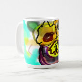 Sonnenblumenkunst cool kaffeetasse (Vorderseite Links)