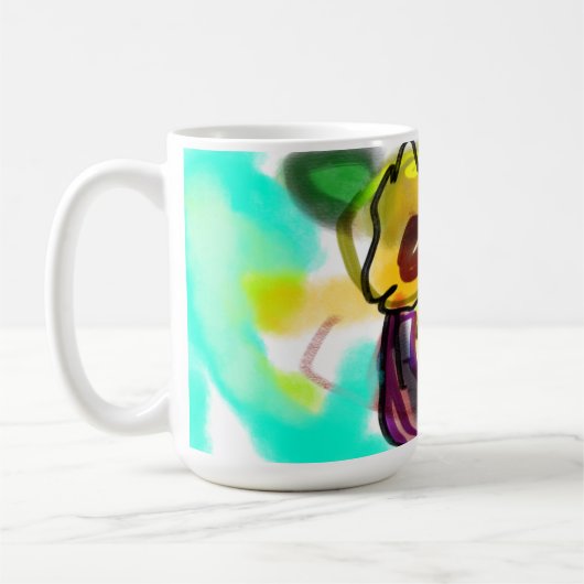 Sonnenblumenkunst cool kaffeetasse (Links)