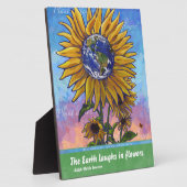 Sonnenblumenkunst Fotoplatte (Seite)