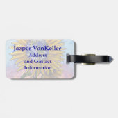 Sonnenblumenkunst Gepäckanhänger (Rückseite horizontal)