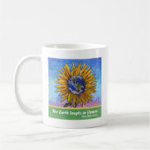 Sonnenblumenkunst Kaffeetasse (Links)