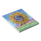 Sonnenblumenkunst Notizblock (angewinkelt)