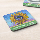 Sonnenblumenkunst Untersetzer (Linke Seite)