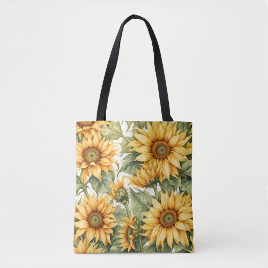 Sonnenblumenkunst zeichnend tasche (Vorderseite)
