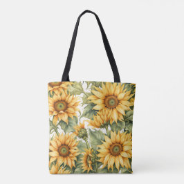 Sonnenblumenkunst zeichnend tasche