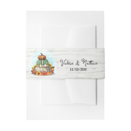 Sonnenblumenkürbis Rustikale Landfallernte Hochzei Einladungsbanderole