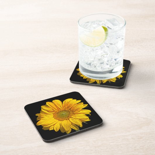 Sonnenblumenküste Getränkeküste Getränkeuntersetzer (Rechte Seite)